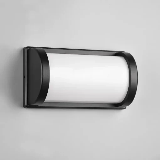 Reality Leuchten Utendørs vegglampe Puelo, støpt aluminium svart Sale