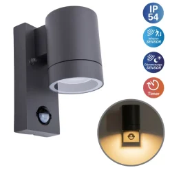 Näve Utendørs vegglampe Rombe med sensor, 1 lyskilde| Utebelysning Med Sensor|Utebelysning Med Sensor