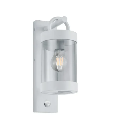 Trio Lighting Utendørs vegglampe Sambesi, bevegelsessensor, hvit| Vegglamper Med Sensor|Vegglamper Utendørs
