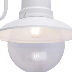 Globo Utendørs vegglampe Sella av matt, hvit stål| Vegglamper Utendørs