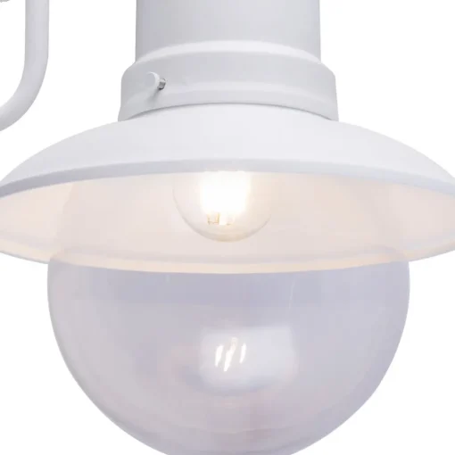 Globo Utendørs vegglampe Sella av matt, hvit stål| Vegglamper Utendørs