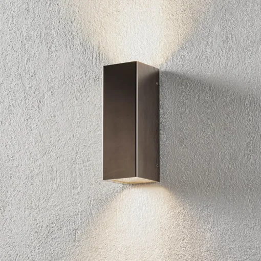 LCD Utendørs vegglampe Senta, stål| Vegglamper Utendørs