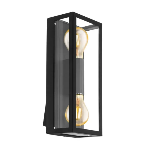 EGLO Utevegglampe Alamonte 1, 2 lysk. rektangel Best