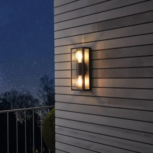 EGLO Utevegglampe Alamonte 1, 2 lysk. rektangel Best