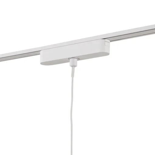 Lindby 48V Lumaro skinnesystem, pendel, rørpære, 3 lyskilder, hvit, CCT Online