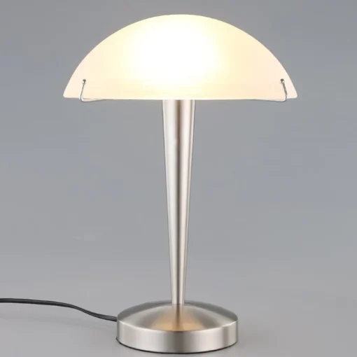Lindby Vakker bordlampe Viola, nikkel matt| Bordlamper