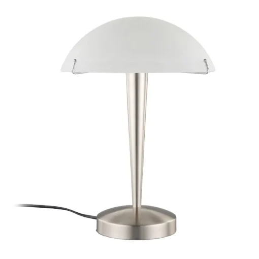 Lindby Vakker bordlampe Viola, nikkel matt| Bordlamper
