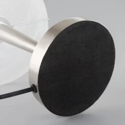 Lindby Vakker bordlampe Viola, nikkel matt| Bordlamper