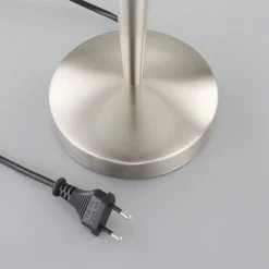 Lindby Vakker bordlampe Viola, nikkel matt| Bordlamper