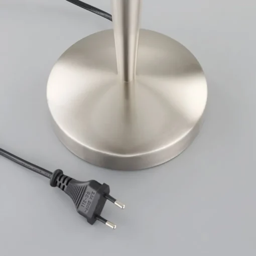 Lindby Vakker bordlampe Viola, nikkel matt| Bordlamper