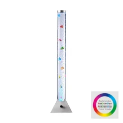 JUST LIGHT. GmbH Vannsøyle Ava med LED og fisker, høyde 120 cm| Dekorasjonsbelysning