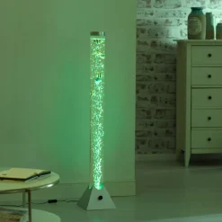 JUST LIGHT. GmbH Vannsøyle Ava med LED og fisker, høyde 120 cm| Dekorasjonsbelysning