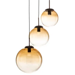Globo Varus glasshengelampe i rav, 3 lyskilder Ø 51 cm Sale