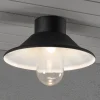 Konstsmide Vega LED-taklampe, utendørs, svart, Ø 30 cm| Taklamper Utendørs