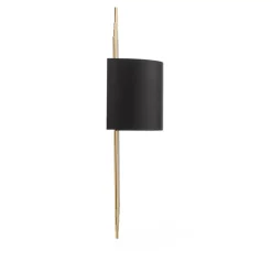 Opviq Vegglampe 616-A, svart med gylne stenger Clearance