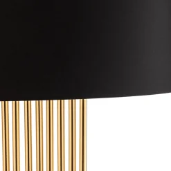 Opviq Vegglampe 616-A, svart med gylne stenger Clearance