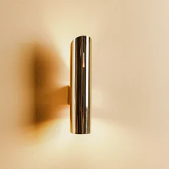 Argon Vegglampe Ana, opp/ned, messing Clearance