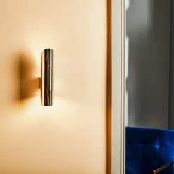 Argon Vegglampe Ana, opp/ned, messing Clearance