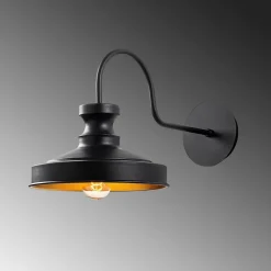 Opviq Vegglampe Berceste 182-A svart/gull| Vegglamper