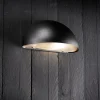 Nordlux Vegglampe Bergen, halvsirkelformet, svart Clearance