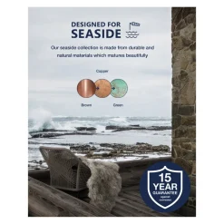 Nordlux Vegglampe BLOKHUS med sensor, kobber Best