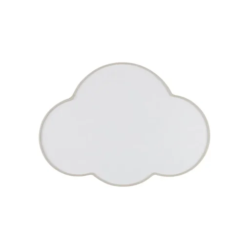 TK Lighting Vegglampe Cloud, beige, 43 cm bred, tekstil, sky, E27| Vegglamper