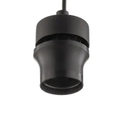TK Lighting Vegglampe Cubus, svart/røykgrå, glass, 30 cm høy, E27 Clearance