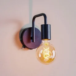Trio Lighting Vegglampe Diallo uten skjerm matt svart| Vegglamper