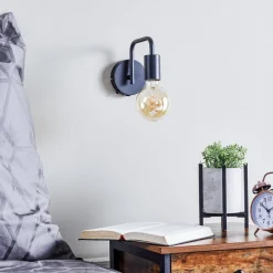 Trio Lighting Vegglampe Diallo uten skjerm matt svart| Vegglamper