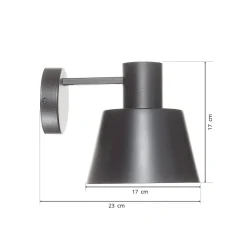 SIGMA Vegglampe Dunka i metall, 1 lyskilde, svart| Vegglamper