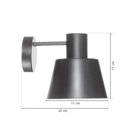 SIGMA Vegglampe Dunka i metall, 1 lyskilde, svart| Vegglamper