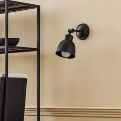 Euluna Vegglampe Emoti, 1 lyskilde, svart Outlet