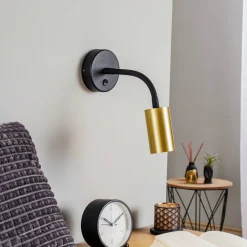 Nowodvorski Lighting Vegglampe Eye Flex S, messing