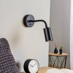 Nowodvorski Lighting Vegglampe Eye Flex S, svart| Design- Og Hotellbelysning|Led-Innendørs