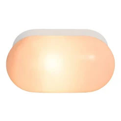 Nordlux Vegglampe Foam i oval form med IP44, hvit| Vegglamper