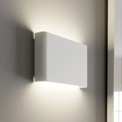 Nowodvorski Lighting Vegglampe Haga, hvit, metall, G9, opp/ned, 25,5 cm bred Clearance