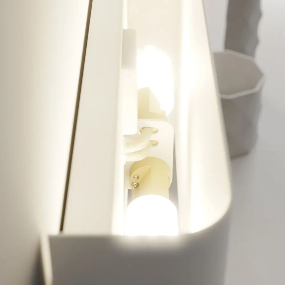 Nowodvorski Lighting Vegglampe Haga, hvit, metall, G9, opp/ned, 25,5 cm bred Clearance