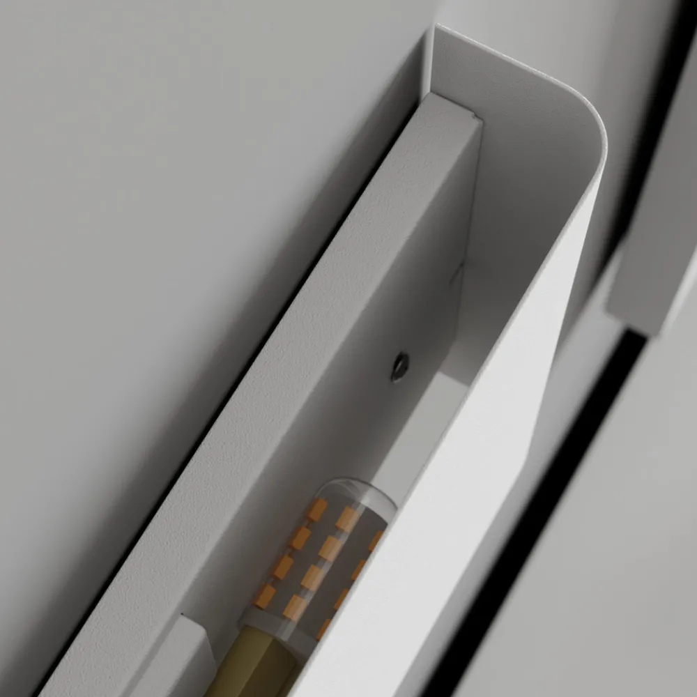 Nowodvorski Lighting Vegglampe Haga, hvit, metall, G9, opp/ned, 25,5 cm bred Clearance