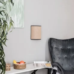 Duolla Vegglampe Jute&black, naturbrun, halvrund| Design- Og Hotellbelysning|Vegglamper