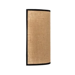 Duolla Vegglampe Jute&black, naturbrun, halvrund| Design- Og Hotellbelysning|Vegglamper