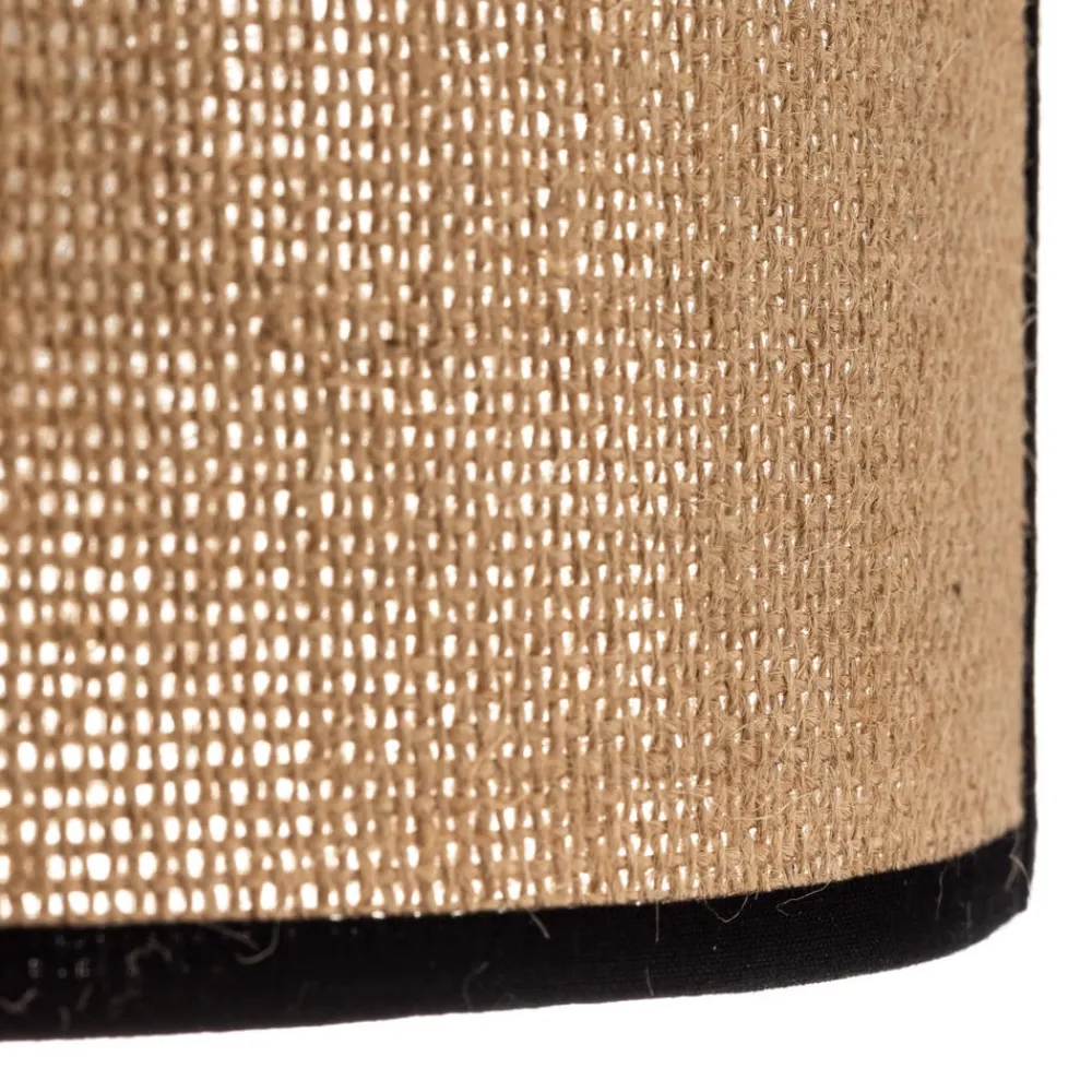Duolla Vegglampe Jute&black, naturbrun, halvrund| Design- Og Hotellbelysning|Vegglamper