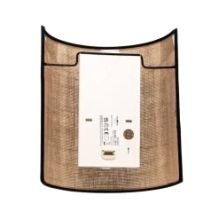 Duolla Vegglampe Jute&black, naturbrun, halvrund| Design- Og Hotellbelysning|Vegglamper