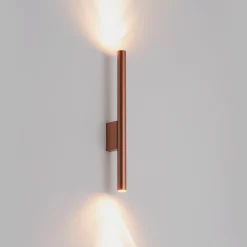 Nowodvorski Lighting Vegglampe Laser, kobberfarget, metall, 40 cm høy, G9| Vegglamper