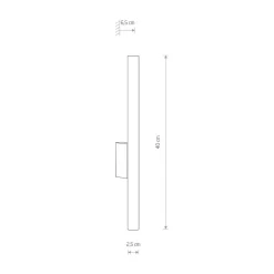 Nowodvorski Lighting Vegglampe Laser, kobberfarget, metall, 40 cm høy, G9| Vegglamper