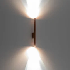 Nowodvorski Lighting Vegglampe Laser, kobberfarget, metall, 40 cm høy, G9| Vegglamper