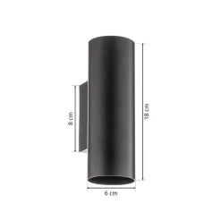 Trio Lighting Vegglampe Marley 2 lyskilder svart| Design- Og Hotellbelysning|Vegglamper