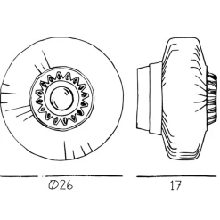 DESIGN BY US Vegglampe New Wave Optic, rosa, øyeeple, støpsel Clearance