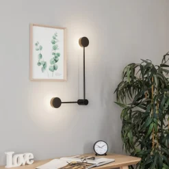 Nowodvorski Lighting Vegglampe Orbit II 20/40, svart, 2 lyskilder| Vegglamper