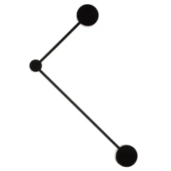 Nowodvorski Lighting Vegglampe Orbit II 20/40, svart, 2 lyskilder| Vegglamper