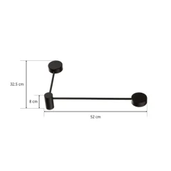 Nowodvorski Lighting Vegglampe Orbit II 20/40, svart, 2 lyskilder| Vegglamper